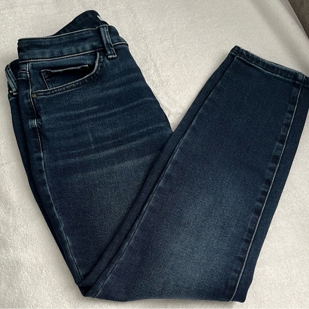 LC LAUREN CONRAD curvy  skinny 8s Women's Dark Blue Jeans used good condition - Picture 4 of 11
